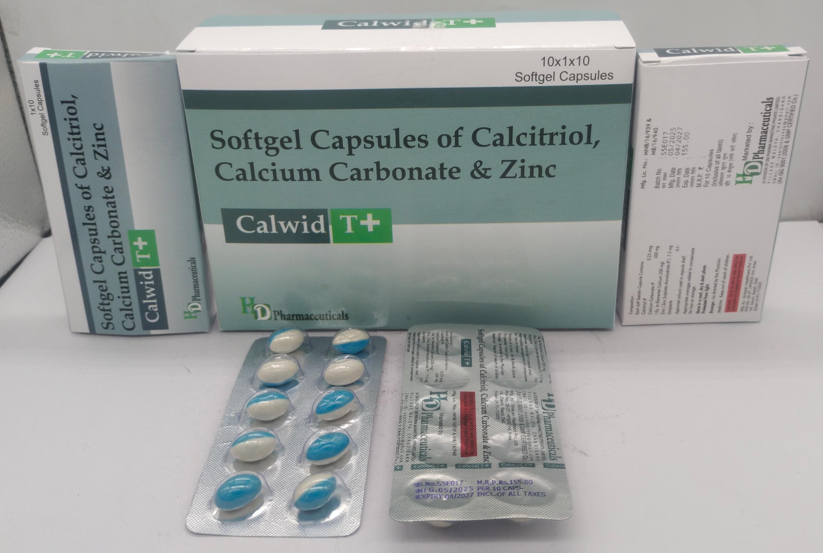 Calcium Carbonate,Zinc & Calcitriol