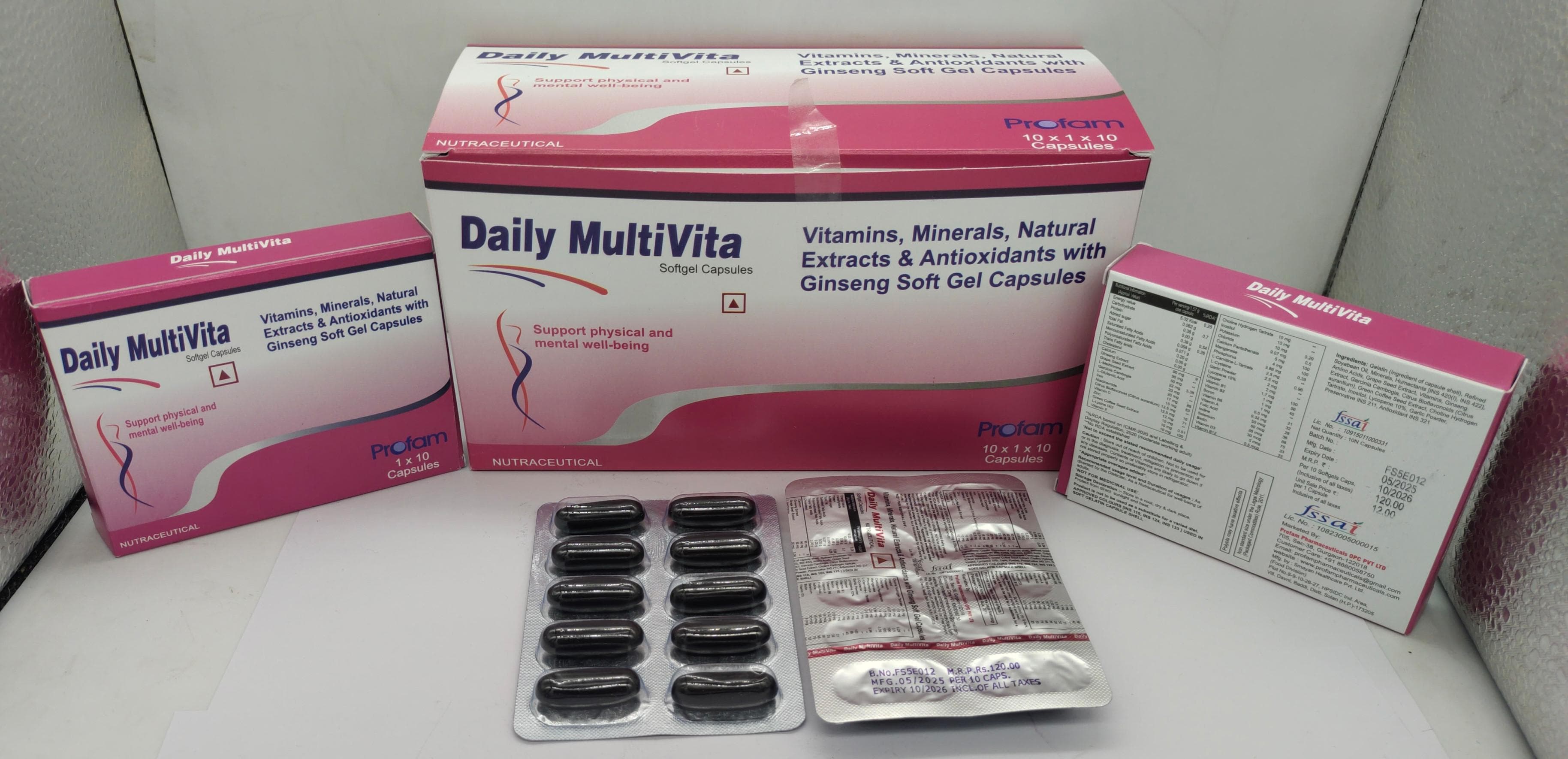 Ginseng, Vitamins & Minerals