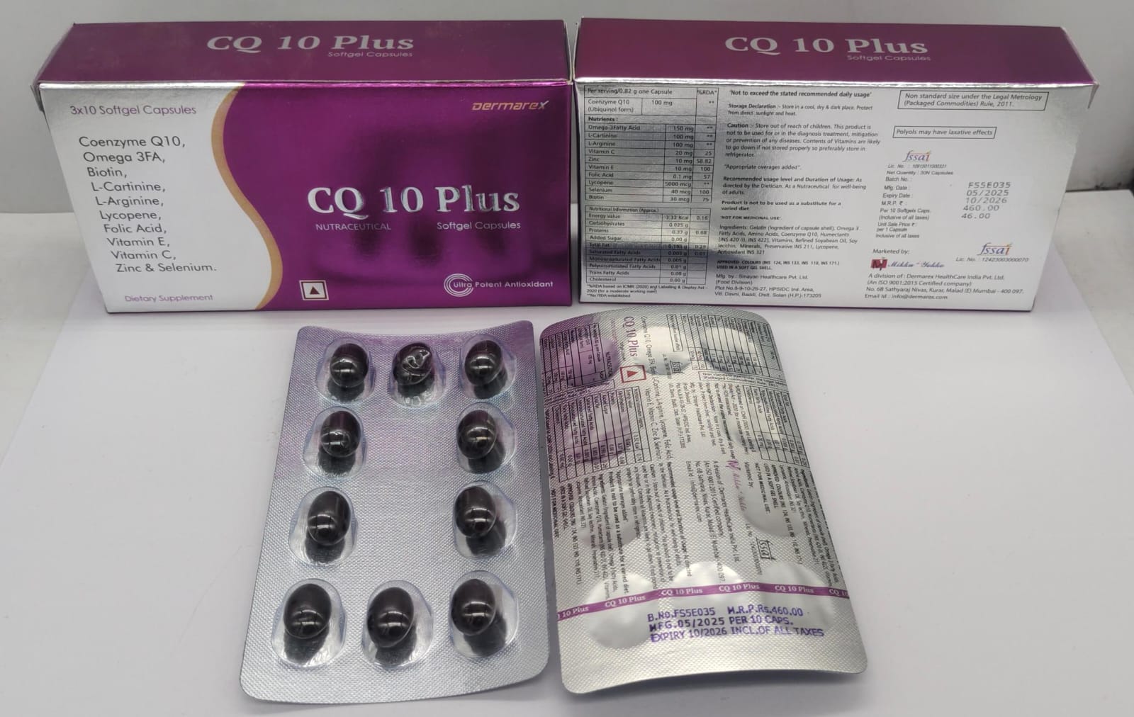 CoQ10, Biotin & Combination