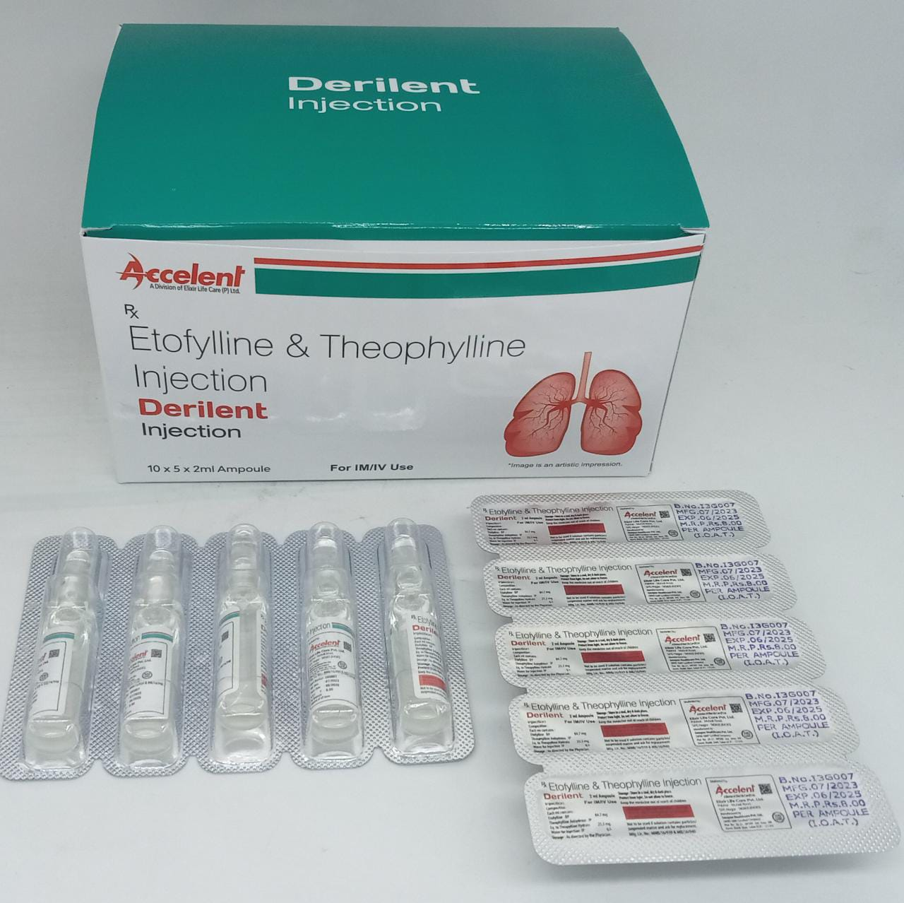  Etofylline BP + Theophylline Hydrate IP