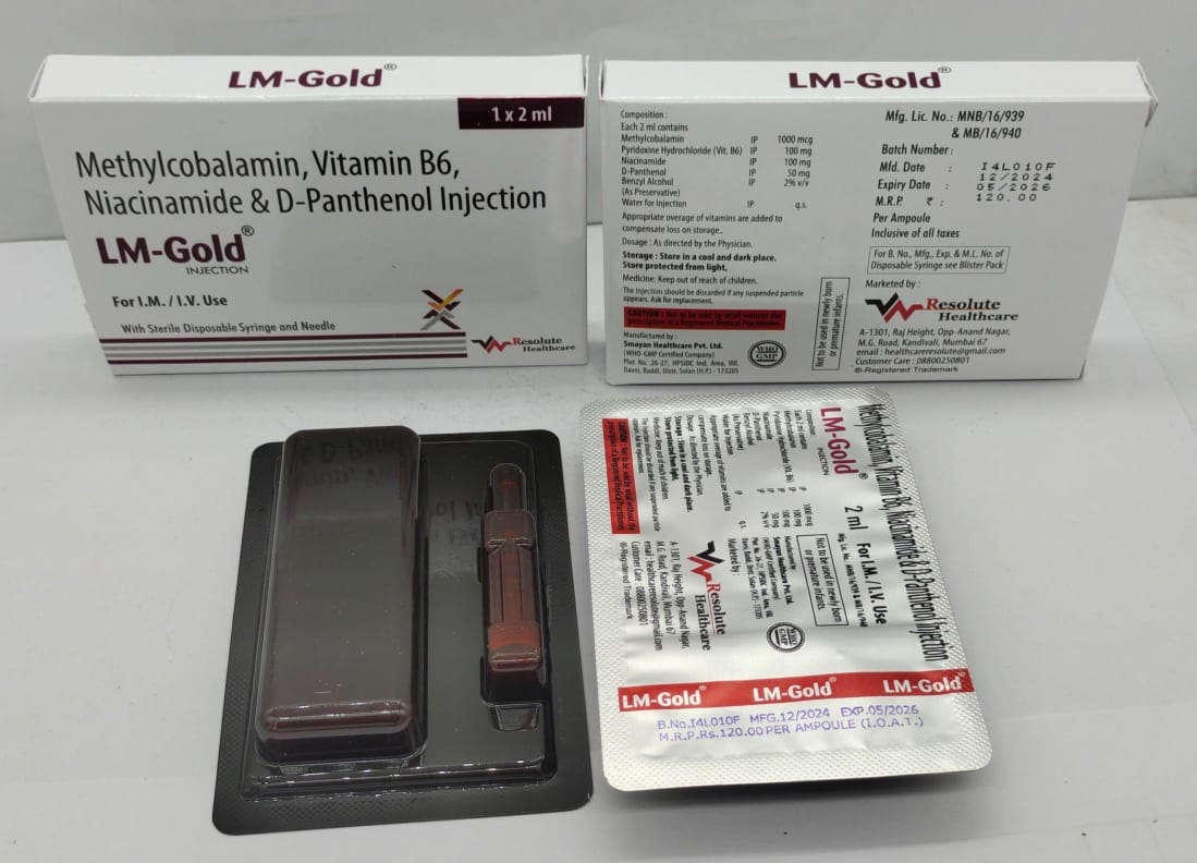 Methylcobalamin + Pyridoxine HCL + Nicotinamide + Benzyl Alcohol