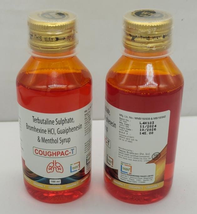 Terbutaline Sulphate, Bromhexine HCl, Guaiphenesin & Menthol