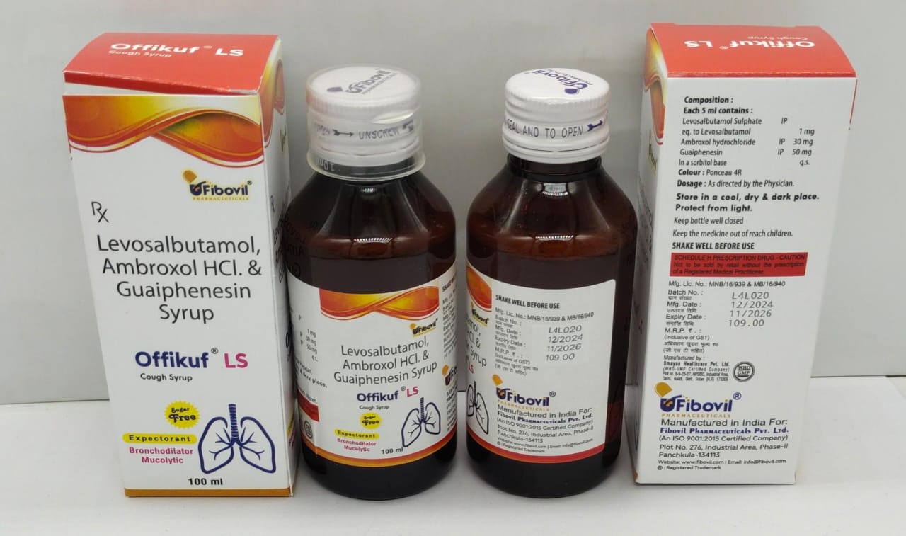 Guaiphenesin, Ambroxol HCl & Levosalbutamol